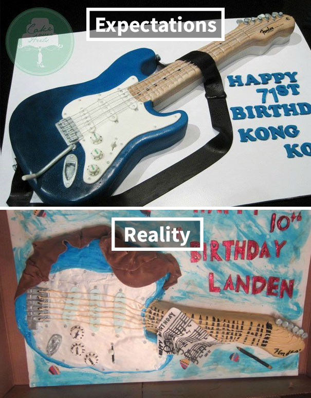 Friend Ordered Guitar Cake. Cake Maker Said She Could Make An Exact Replica
