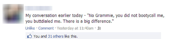 No Grandma, That Doesn't Mean What You Think It Means