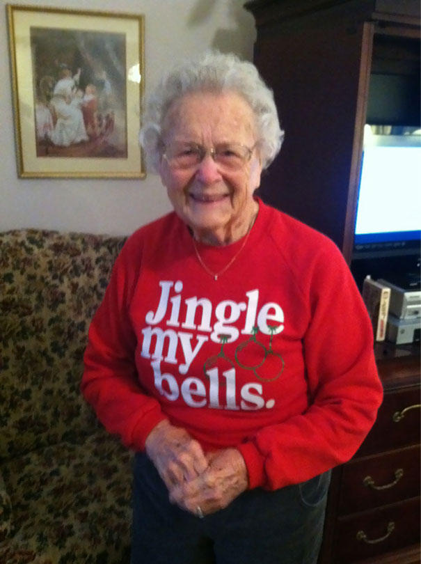My Great-Grandmother Wears This Sweater Every Year And Still Doesn't Know All Of The Meaning
