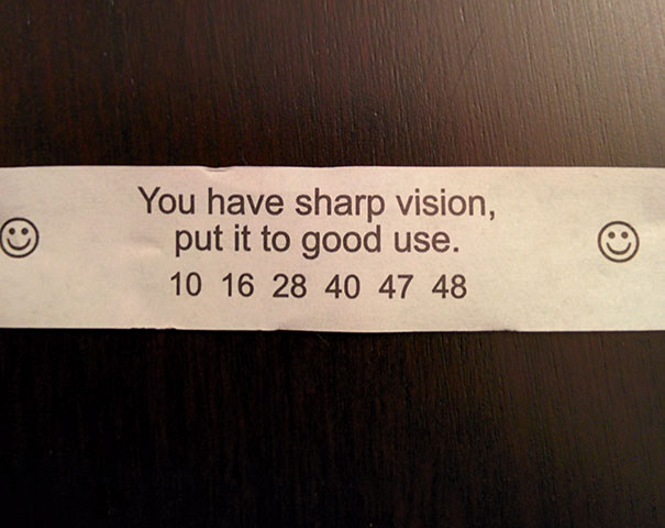 My Grandmother's Fortune Cookie. She Had To Ask Me To Read It For Her