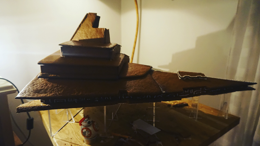 gingerbread imperial star destroyer star wars bakery 3 5a3cd030d1a62  880 - This Giant Gingerbread Imperial Star Destroyer Just Put All Gingerbreads To Shame