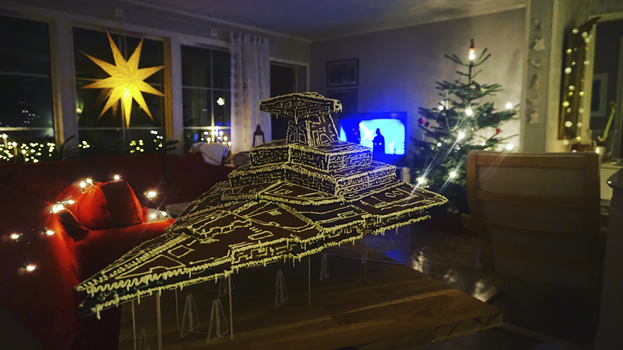 gingerbread imperial star destroyer star wars bakery 8 5a3cd03fb03db  880 - This Giant Gingerbread Imperial Star Destroyer Just Put All Gingerbreads To Shame
