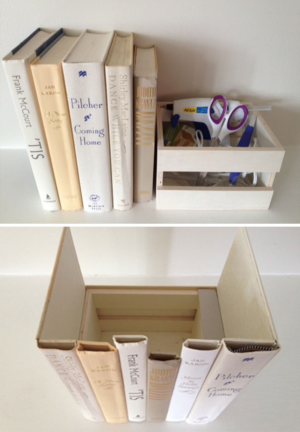 Books As Hidden Storage