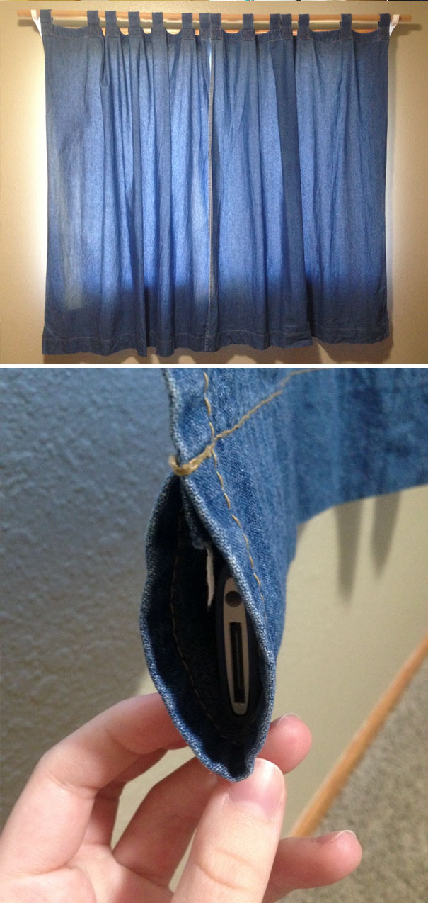 Secret Place Inside Of A Curtain