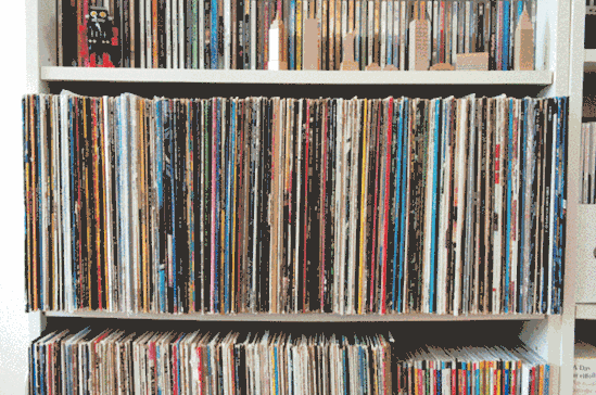 Secret Bookshelf Stash And Storage Spot Covered By Vinyls