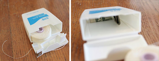 Dental Floss Container Safe