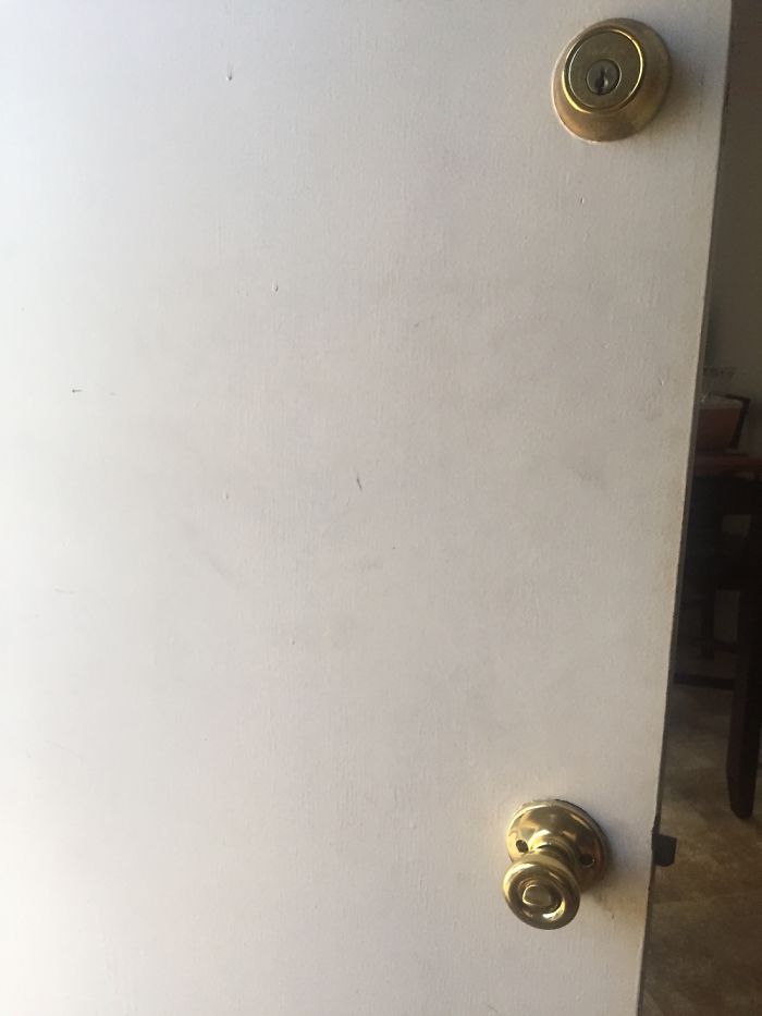 We Hired A Locksmith To Come Fix The Locks On Our Door.