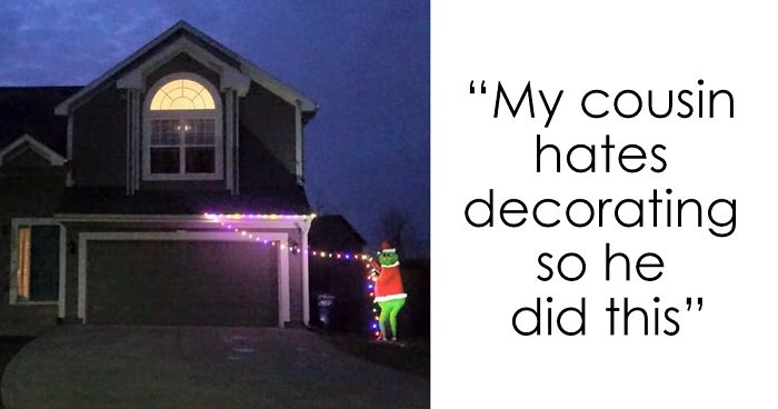 24 Times People Were So Lazy To Decorate For Christmas They Came Up With The Most Genius Ideas Bored Panda - Home Alone Outdoor Christmas Decorations