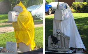 “Mi vecino tiene un buzón en forma de manatí al que disfraza durante todo el año, y estoy obsesionado con ello”