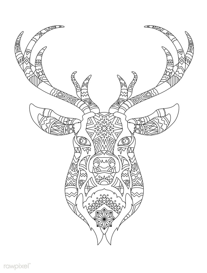 Diy | I Made This Adult Coloring Pages For You. Use It For Your Christmas Cards, Art Projects Or Just About Anything. Have Fun!