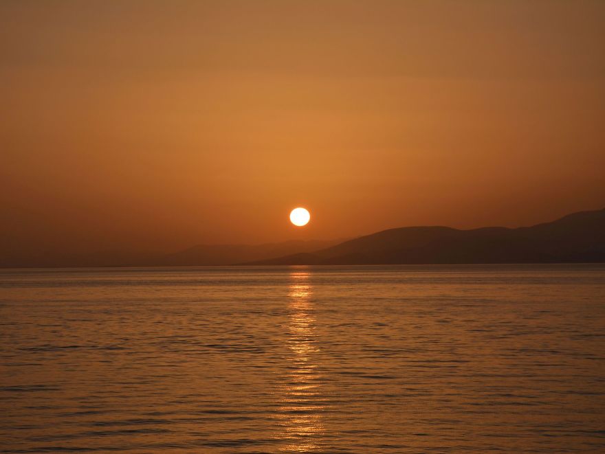 Summer Sea Sunsets In Greece