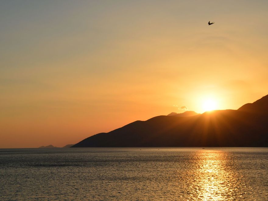 Summer Sea Sunsets In Greece