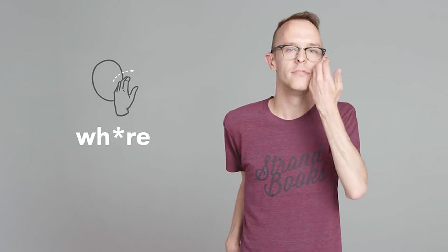 How To Say Wh*re In Sign Language?