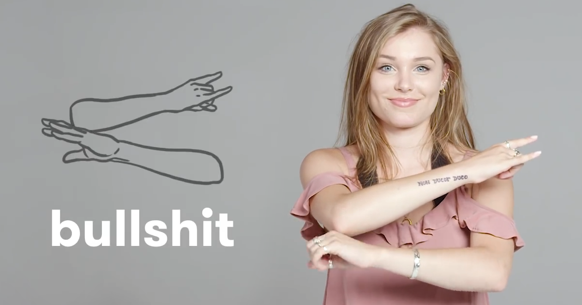 A Crash Course On Curse Words In Sign Language Bored Panda