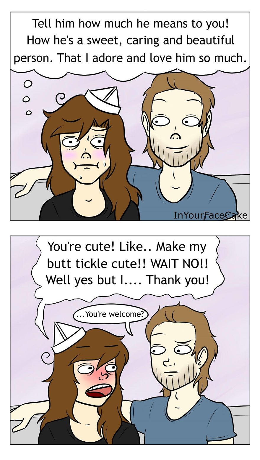 In Your Face Cake Comics - Oc