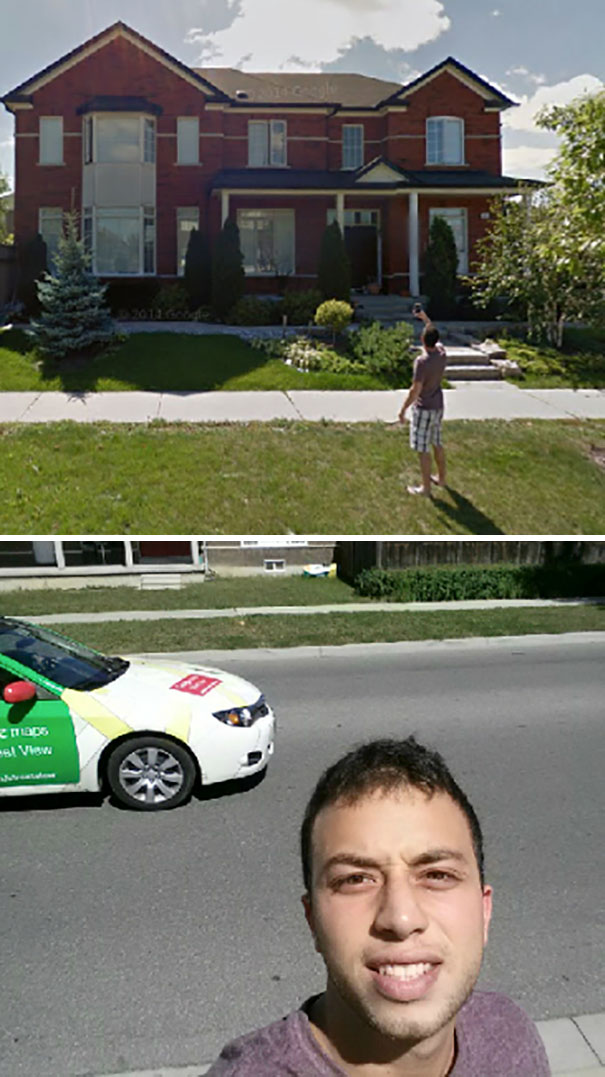 A Little Over Two Years Ago I Took A Selfie With A Google Car And It Ended Up On Googlemaps