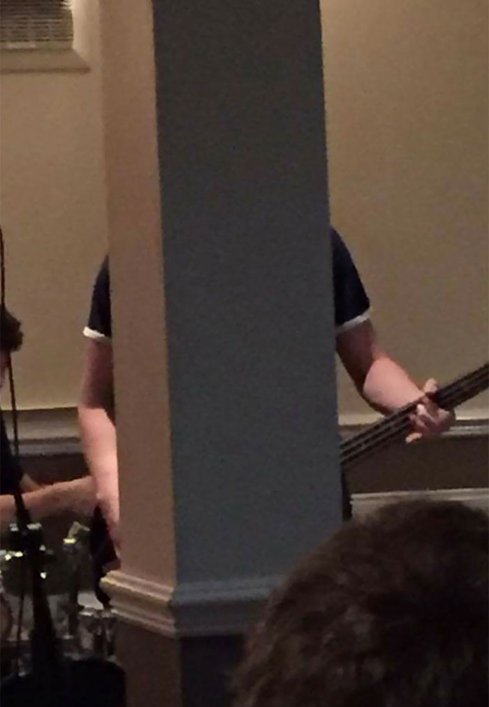 I Played My First Gig Recently. This Is The Only Photo Of Me That Exists... Thanks Mum For The Quality Camera Skills