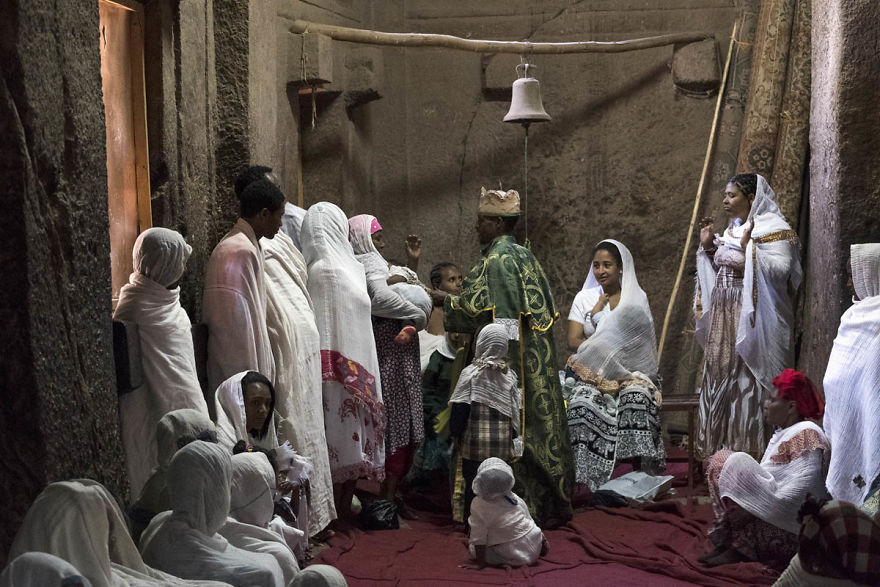 I Photographed Christian Believers Inside The Rock-Hewn Churches Of Lalibela