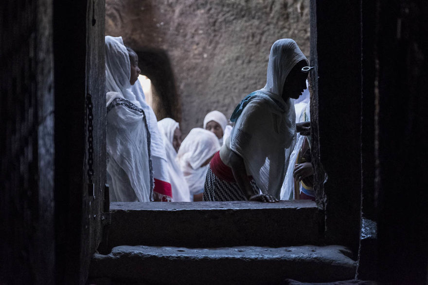 I Photographed Christian Believers Inside The Rock-Hewn Churches Of Lalibela