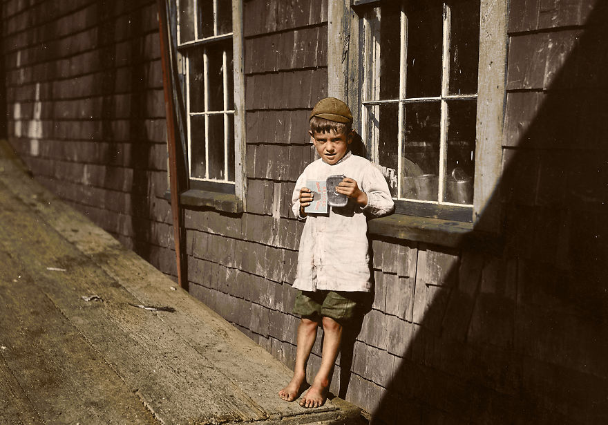 I’ve Colourised These 100+ Year Old Photos Of American Child Labour, And Here's The Result