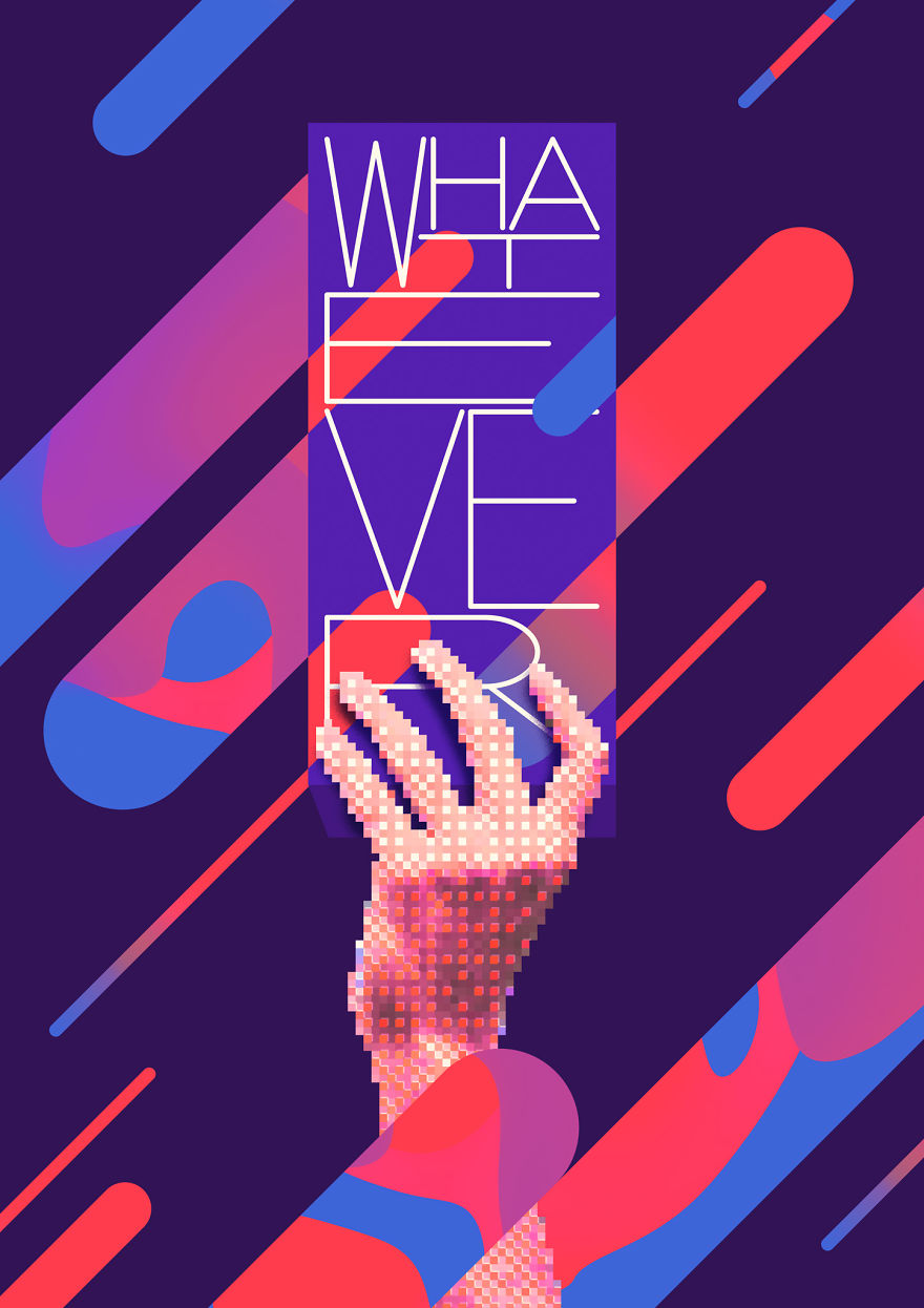 I Make Vaporwave Inspired Posters Exploring Communication In Digital World Every Day