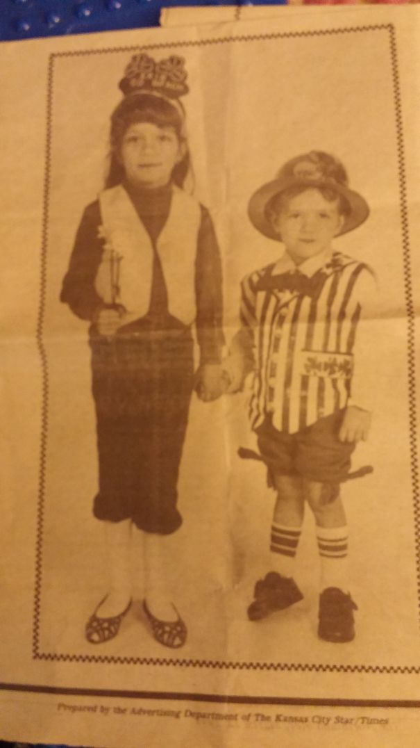 My Son And Daughter At About 4 And 6 In 1986 Trying Out To Be The Irish Lad And Lassie, They Didn't Win But Got To Have Their Picture In The Kc Star