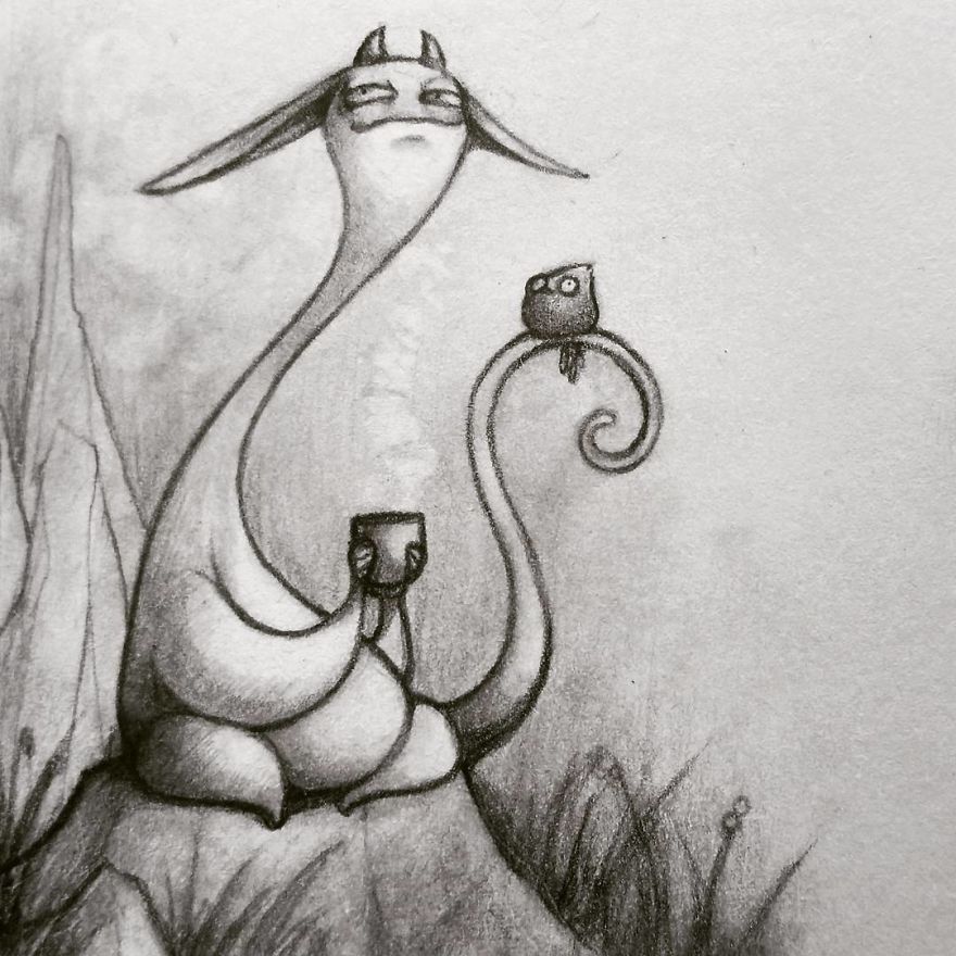 Student Draws Friendly Monsters And They Are Amazing