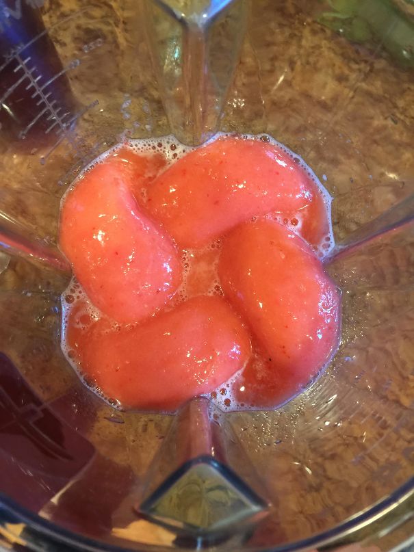 My Smoothie Made An Interesting Design After I Blended It