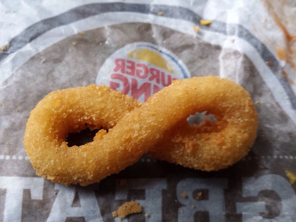 My Onion Ring Was A Perfect Infinity Symbol
