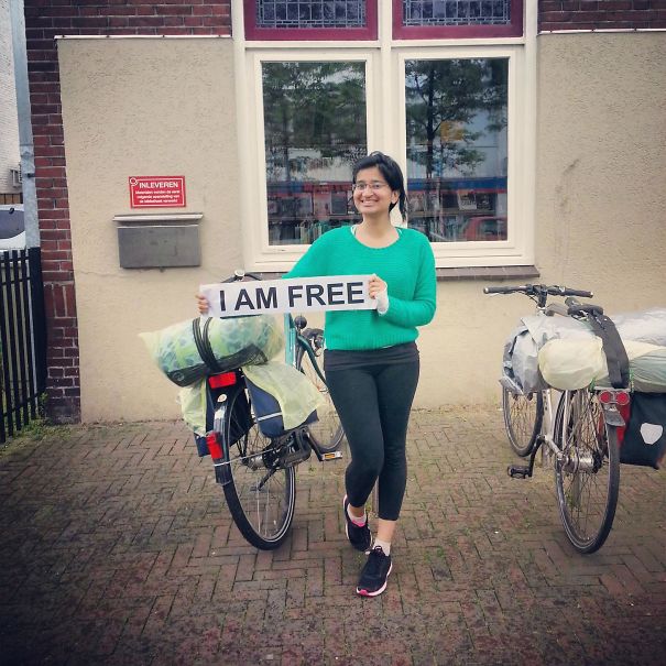 Women In The Arab World Struggle To Feel Free Enough To Travel Alone. I Am A 25-Year-Old Girl From Pakistan, And I Cycled From Muenster To Aachen, Germany To Prove To Every Female Around The World That There Is No One Stopping Them From Achieving Their Dreams