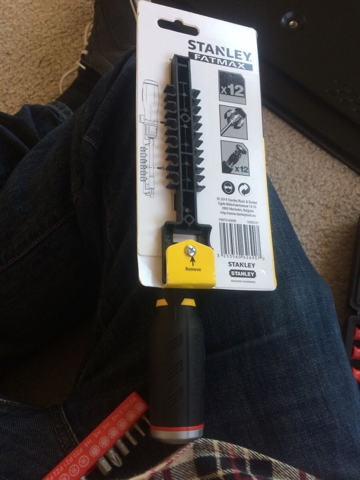 The Packaging On My New Screwdriver