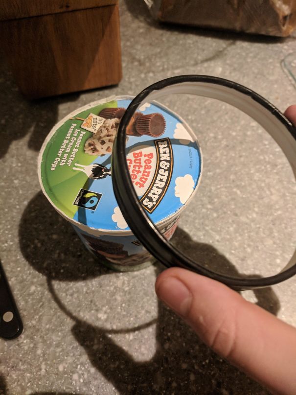 Tried To Open The Ice Cream