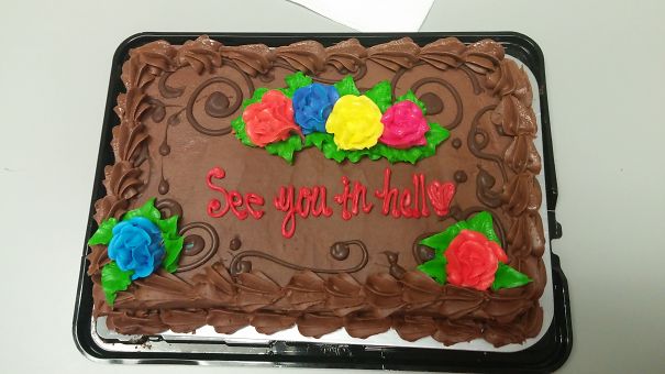 I Quit My Job And Got This Cake On My Last Day