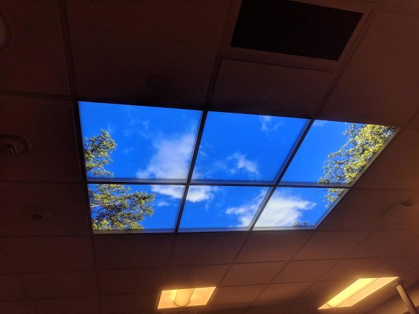 This Fake Skylight In The Surgery Waiting Room