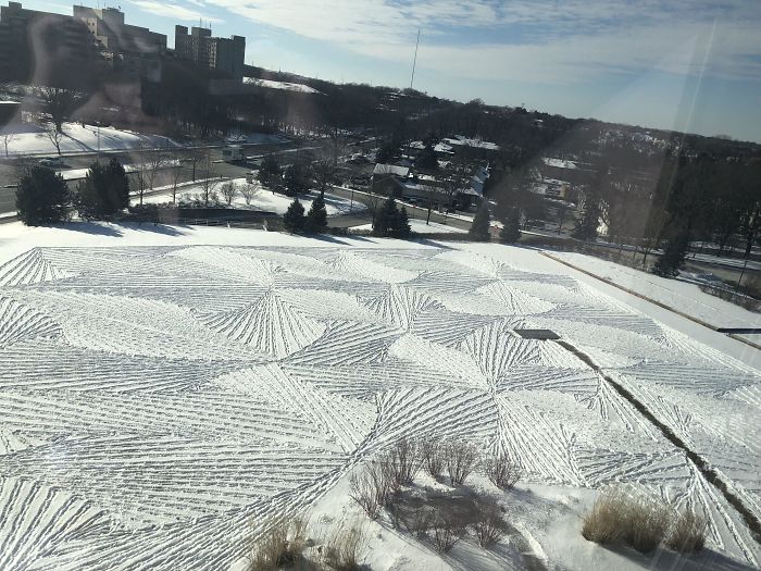 Snow Art Made By Foot