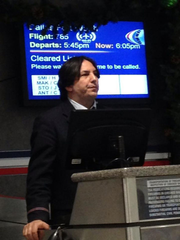 Professor Snape! I Had No Idea You Actually Faked Your Death And Started Working For Muggle Airlines