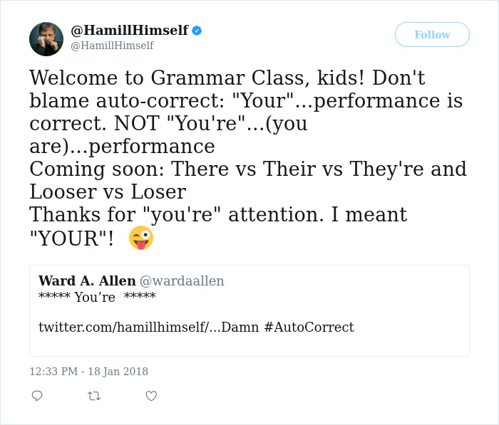 Grammar Nazi Tries To School Mark Hamill Over Grammar On Twitter, Regrets It Immediately
