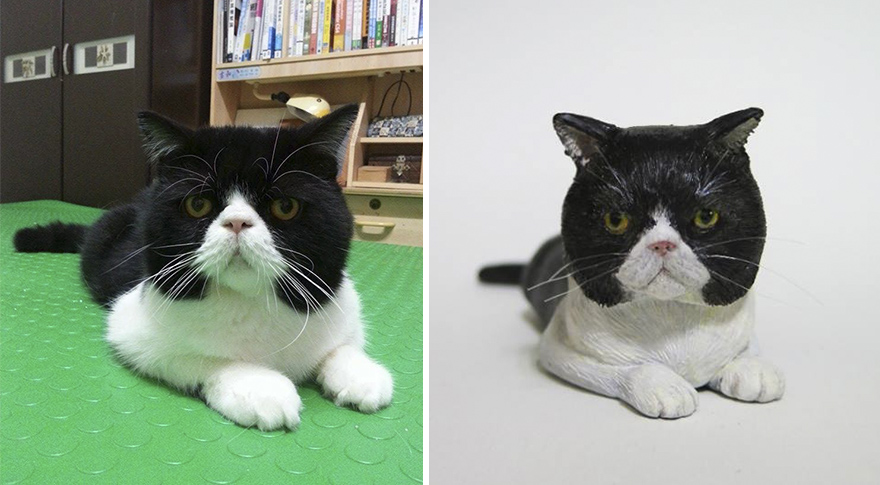 I Hand-Sculpt People's Cats To Immortalize Their Friendship