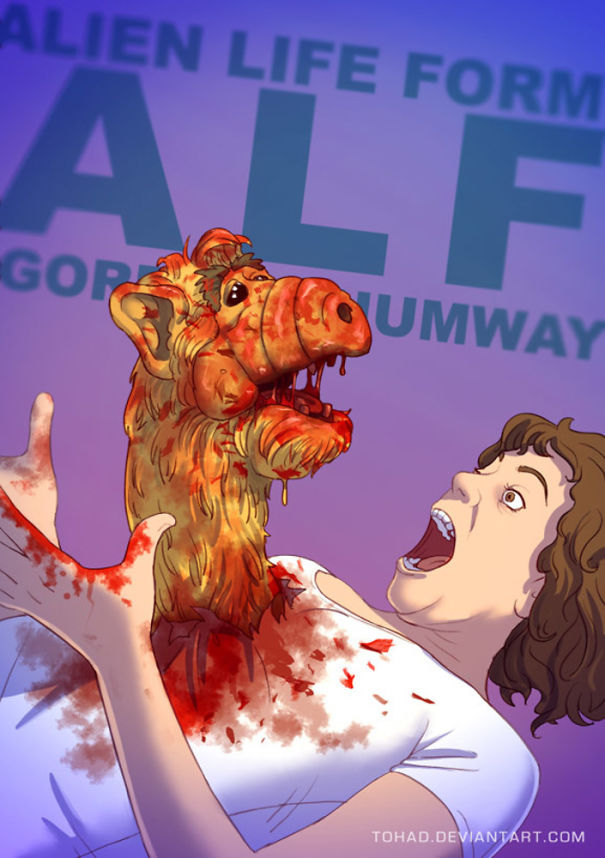 Artist Turns Characters Of Our Childhood As Bloody As Those Of Tarantino