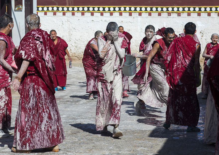 I Saw The Tibetan Monks Going Wild
