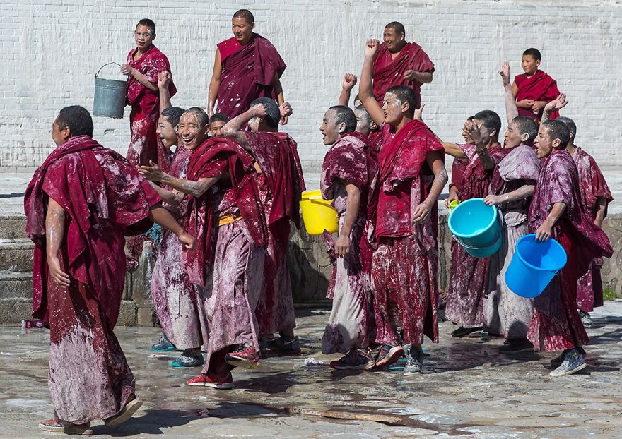 I Saw The Tibetan Monks Going Wild