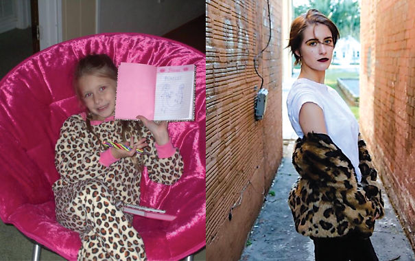 She Was Born A Sassy Badass Diva, And Still Is Today. This Is My Daughter Emily, In 2003, And Again In 2017.