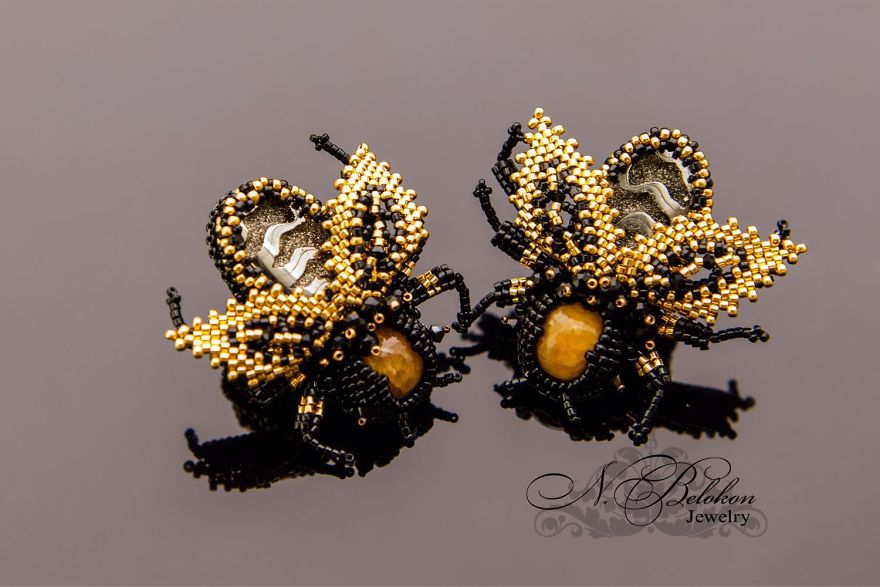 Gorgeous Beaded Insects Made By Russian Craftswoman Completely By Hand