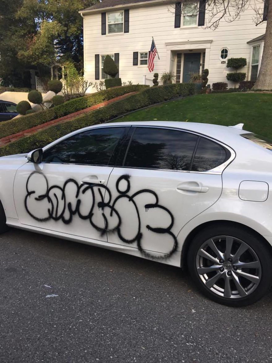 Graffiti On The Car