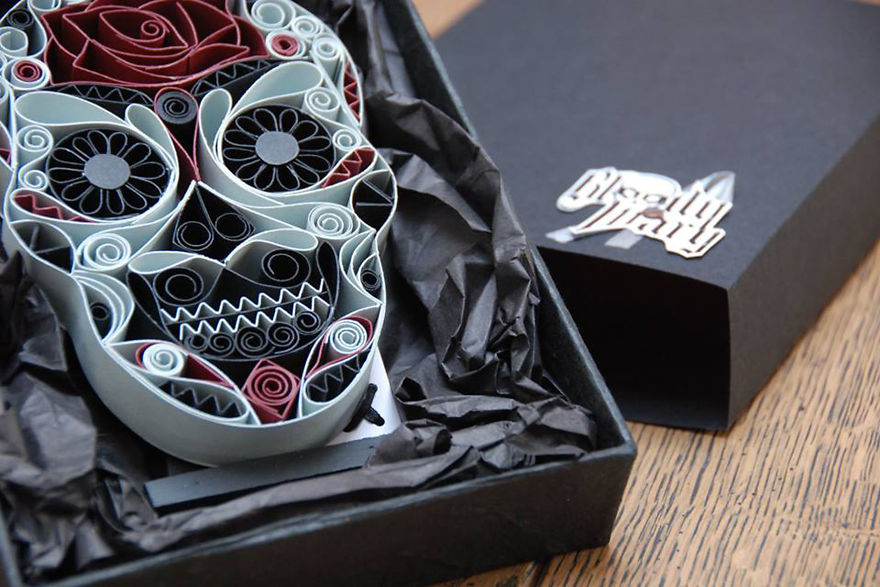 Here Are Some Of My "Skullpture", 3d Paper Skulls