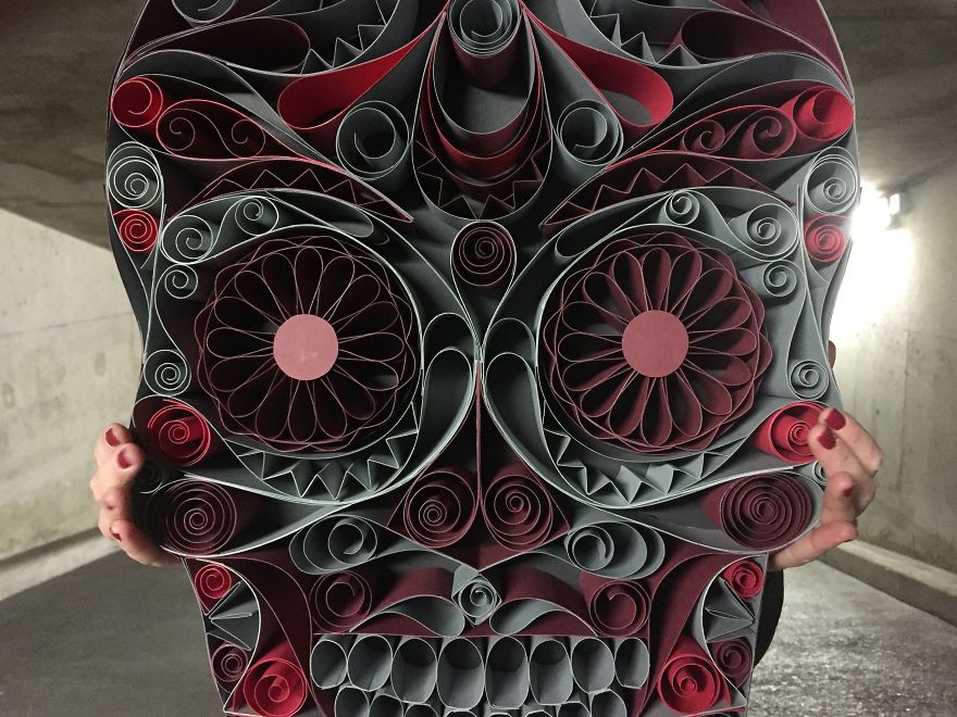 Here Are Some Of My "Skullpture", 3d Paper Skulls