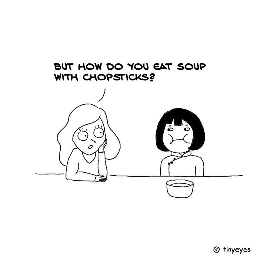 I Made These Comics To Compare Chinese Culture With Western Culture Through Everyday Life