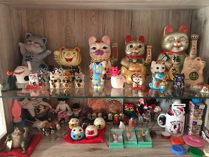 I Collect Lucky Cats (Maneki Neko) From Around The World! 215 For Now!