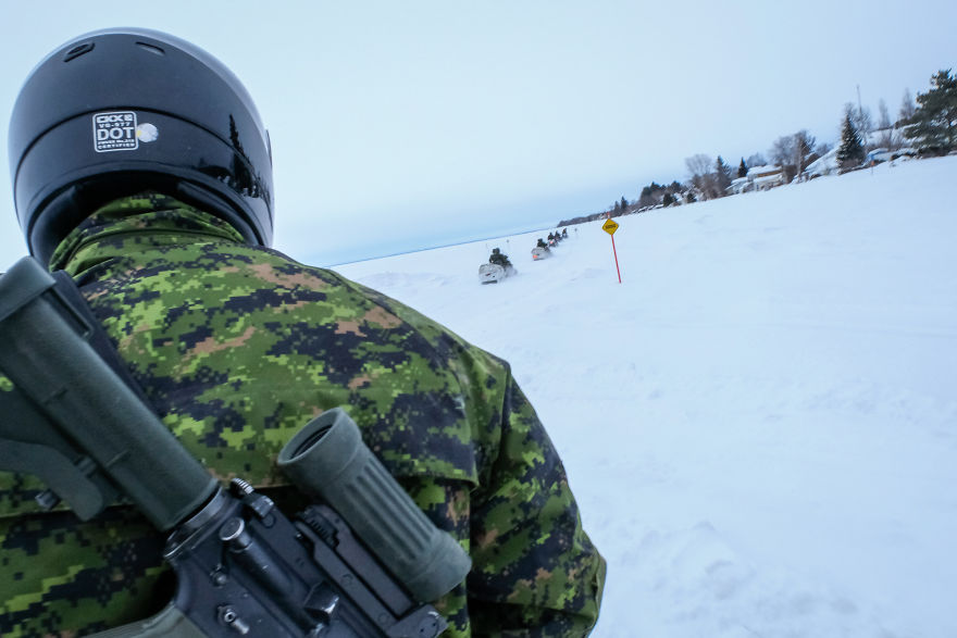 I Crossed Quebec By Snowmobile With The Army