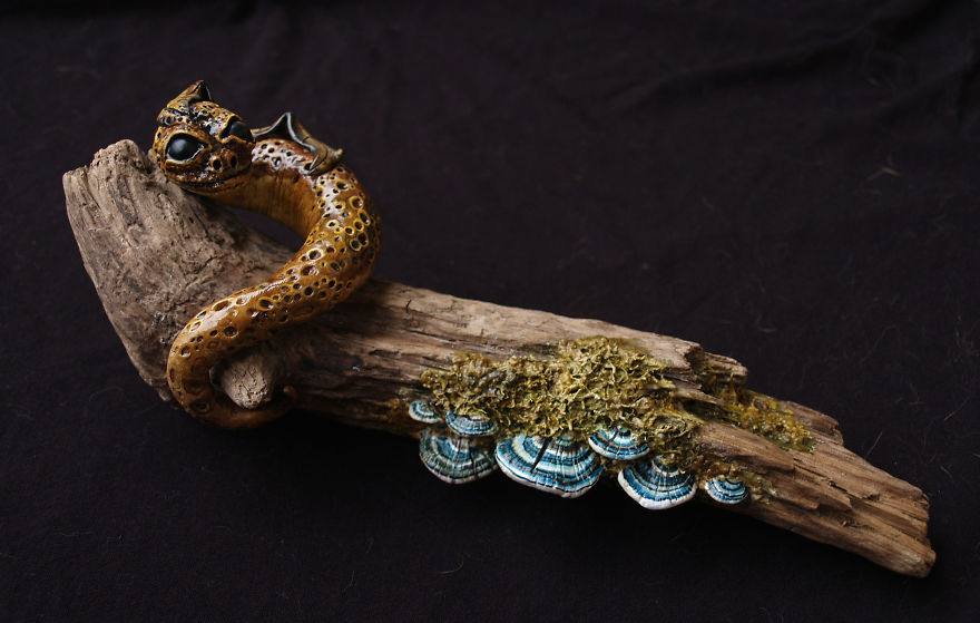 Fantasy Creature Sculptures And Figurines, Made With Polymer Clay